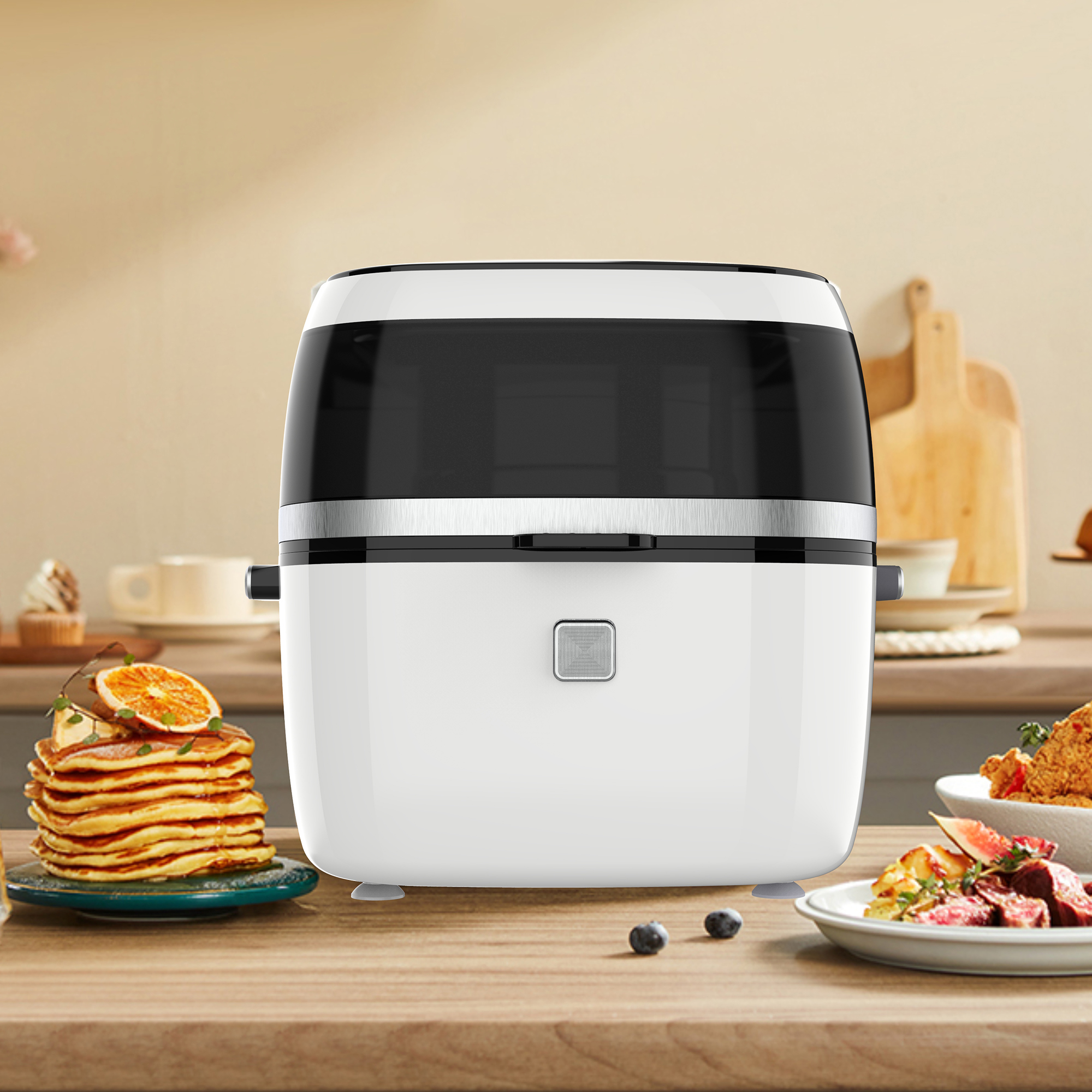 2022 শীর্ষ টাচ প্যানেল সামঞ্জস্যযোগ্য তাপমাত্রা বৈদ্যুতিক এয়ার ফ্রায়ার রান্না মেশিন yyzg-650a