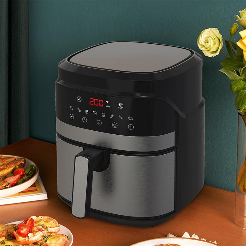 5.5L টাচ প্যানেল ডিজিটাল তাপমাত্রা টাইমার কন্ট্রোল এয়ার ফ্রায়ার YYZG-550AS